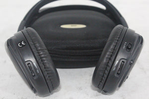 (2) Williams Sound WIR RX15-2 Dual-Channel Infrared Wireless Headphones (2.3 or 2.8 MHz) w/ (2) Vinyl Zipper Cases