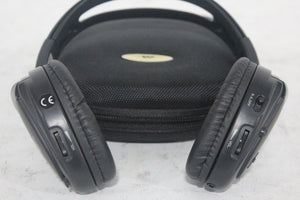 (2) Williams Sound WIR RX15-2 Dual-Channel Infrared Wireless Headphones (2.3 or 2.8 MHz) w/ (2) Vinyl Zipper Cases