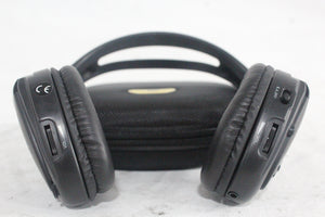 (2) Williams Sound WIR RX15-2 Dual-Channel Infrared Wireless Headphones (2.3 or 2.8 MHz) w/ (2) Vinyl Zipper Cases