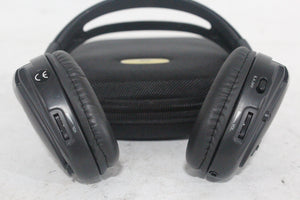 (2) Williams Sound WIR RX15-2 Dual-Channel Infrared Wireless Headphones (2.3 or 2.8 MHz) w/ (2) Vinyl Zipper Cases