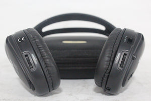 (2) Williams Sound WIR RX15-2 Dual-Channel Infrared Wireless Headphones (2.3 or 2.8 MHz) w/ (2) Vinyl Zipper Cases