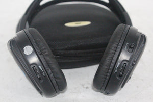 (2) Williams Sound WIR RX15-2 Dual-Channel Infrared Wireless Headphones (2.3 or 2.8 MHz) w/ (2) Vinyl Zipper Cases