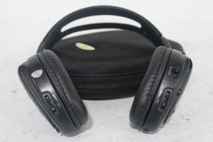 (2) Williams Sound WIR RX15-2 Dual-Channel Infrared Wireless Headphones (2.3 or 2.8 MHz) w/ (2) Vinyl Zipper Cases