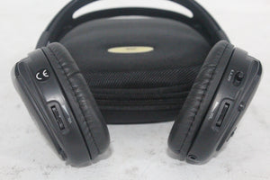 (2) Williams Sound WIR RX15-2 Dual-Channel Infrared Wireless Headphones (2.3 or 2.8 MHz) w/ (2) Vinyl Zipper Cases