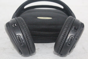 (2) Williams Sound WIR RX15-2 Dual-Channel Infrared Wireless Headphones (2.3 or 2.8 MHz) w/ (2) Vinyl Zipper Cases