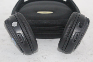 (2) Williams Sound WIR RX15-2 Dual-Channel Infrared Wireless Headphones (2.3 or 2.8 MHz) w/ (2) Vinyl Zipper Cases