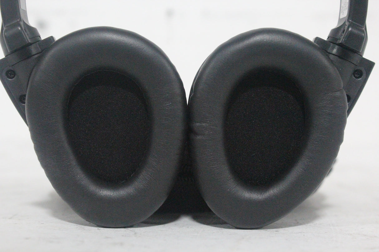 (2) Williams Sound WIR RX15-2 Dual-Channel Infrared Wireless Headphones (2.3 or 2.8 MHz) w/ (2) Vinyl Zipper Cases