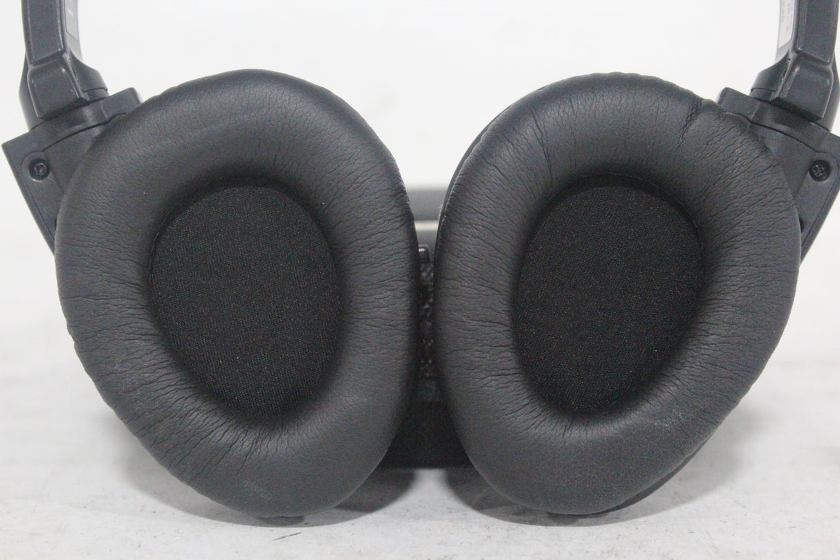 (2) Williams Sound WIR RX15-2 Dual-Channel Infrared Wireless Headphones (2.3 or 2.8 MHz) w/ (2) Vinyl Zipper Cases