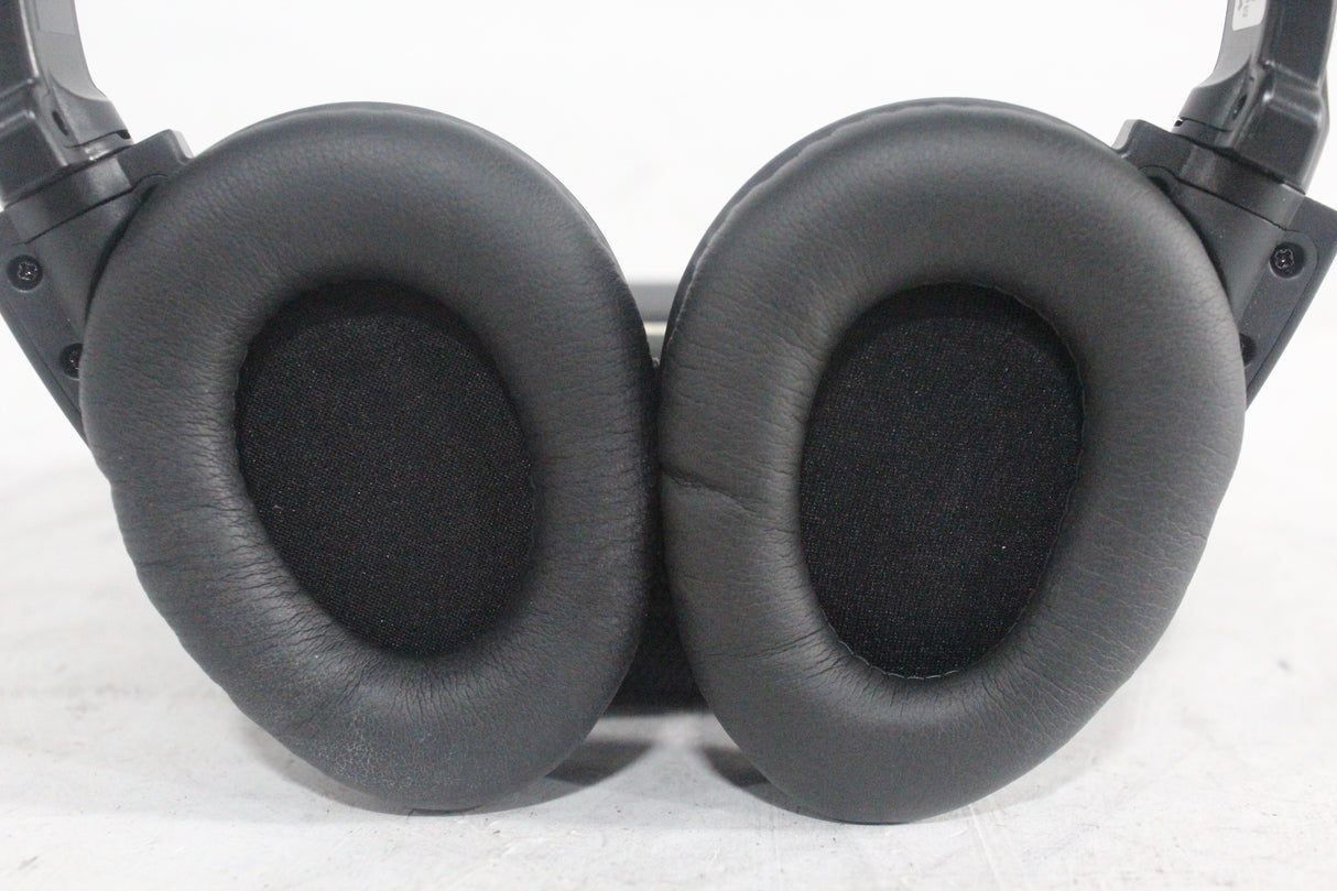 (2) Williams Sound WIR RX15-2 Dual-Channel Infrared Wireless Headphones (2.3 or 2.8 MHz) w/ (2) Vinyl Zipper Cases