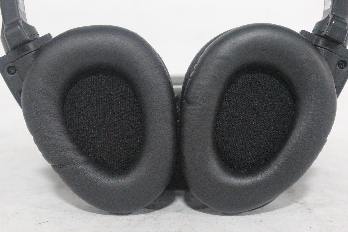 (2) Williams Sound WIR RX15-2 Dual-Channel Infrared Wireless Headphones (2.3 or 2.8 MHz) w/ (2) Vinyl Zipper Cases