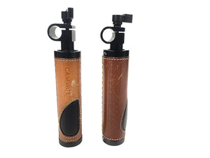 (2) Camvate Rod Clamp Handle Grip Leather for DSLR Camera Rod System