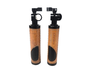 (2) Camvate Rod Clamp Handle Grip Leather for DSLR Camera Rod System