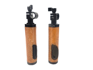 (2) Camvate Rod Clamp Handle Grip Leather for DSLR Camera Rod System