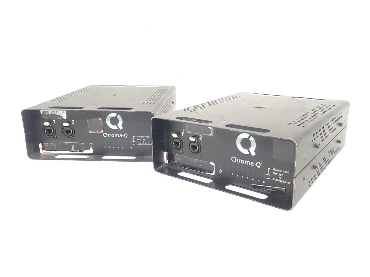 (2) Chroma-Q Magic Box EtherSwitch 7 Lighting Controllers