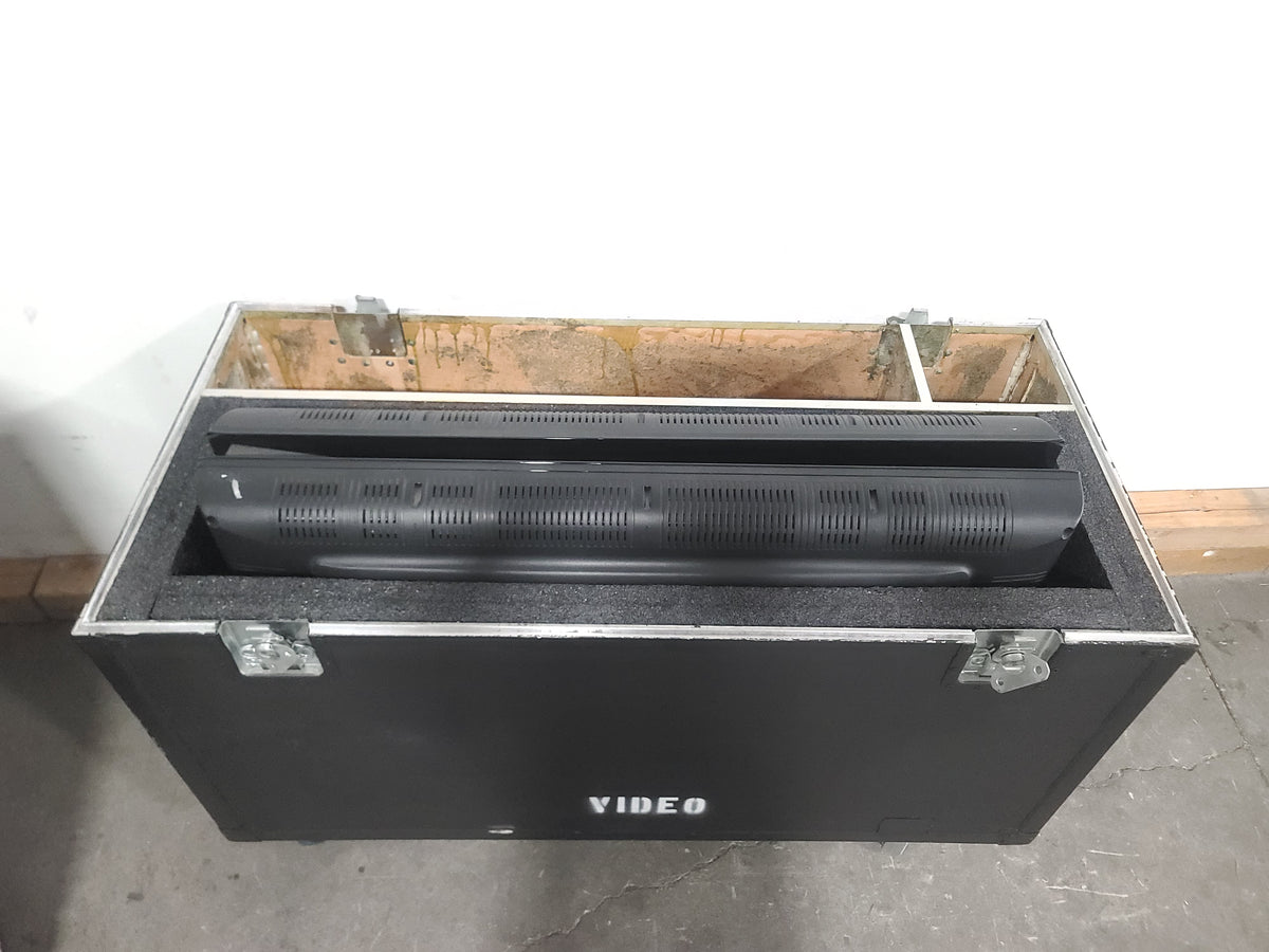 (2) Dynex DX-40L261A12 LCD Color TV in Wheeled Road Case