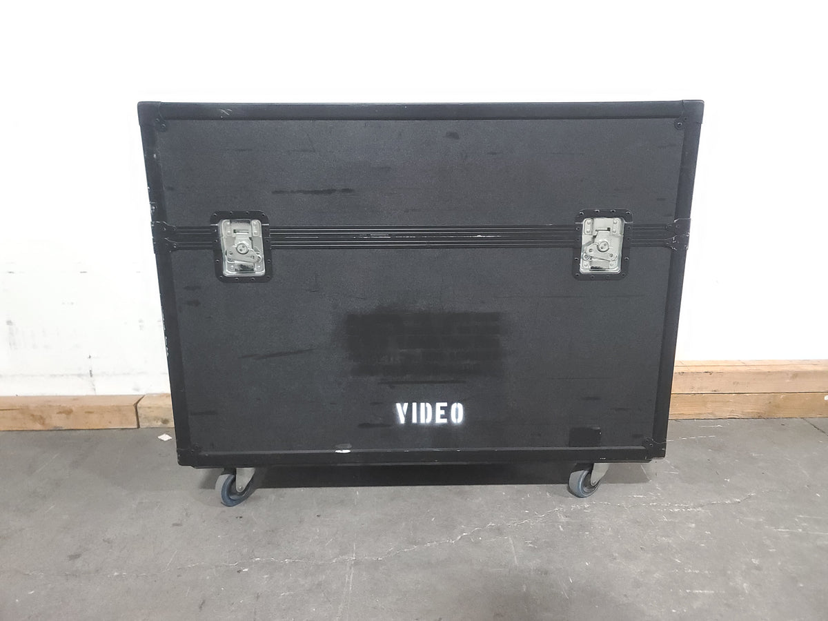 (2) Dynex DX-40L261A12 LCD Color TV in Wheeled Road Case