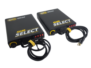 (2) Kino Flo 4-Bank Fixture & Ballast Kit w/ (18)  Spare Bulbs, ( 2) Mounting Arms, (2) PSU Banks ad Cables in Wheeled Pull Behind Case
