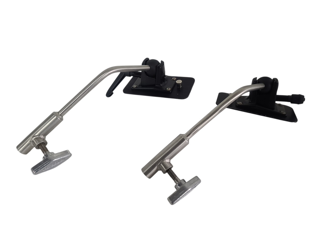 (2) Kino Flo 4-Bank Fixture & Ballast Kit w/ (18)  Spare Bulbs, ( 2) Mounting Arms, (2) PSU Banks ad Cables in Wheeled Pull Behind Case