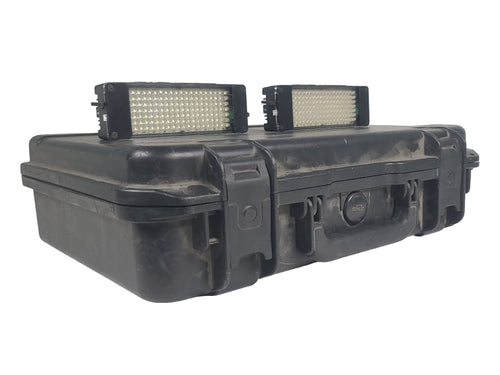 (2) Litepanels LP50 On Camera Mini Flood Light w/ Accessories in Hard Travel Case