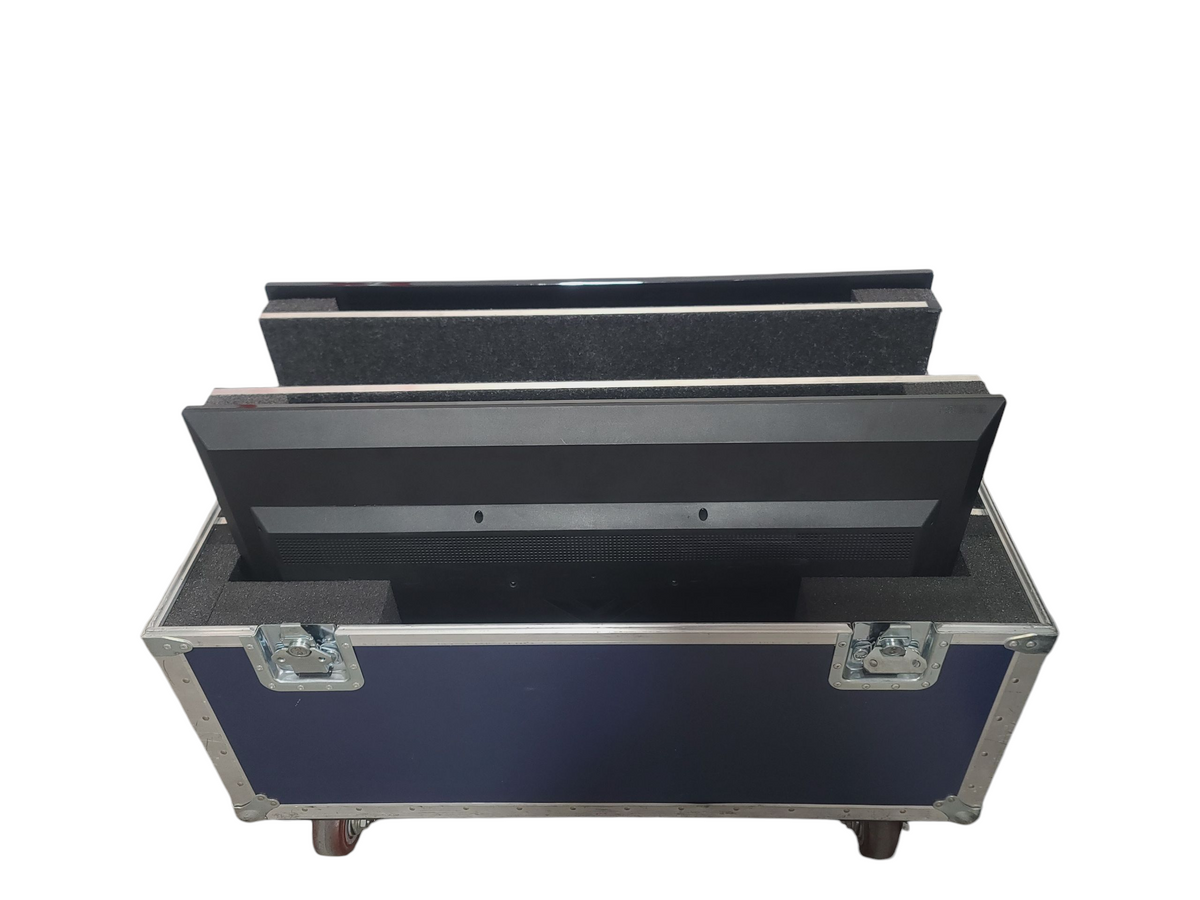 (2) VIZIO D40f-G9 D-Series 40” 1080p Class Smart TV in Rolling Hard Case