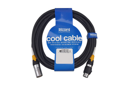 (NEW) Blizzard DMX-IP-25Q 3-PIN DMX Cable 25ft M-F IP