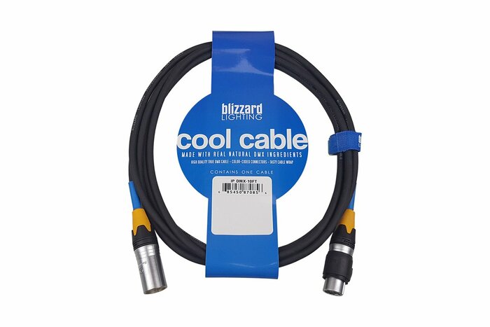 (NEW) Blizzard DMXPC-10 3-PIN DMX PC Combo Cable 10ft