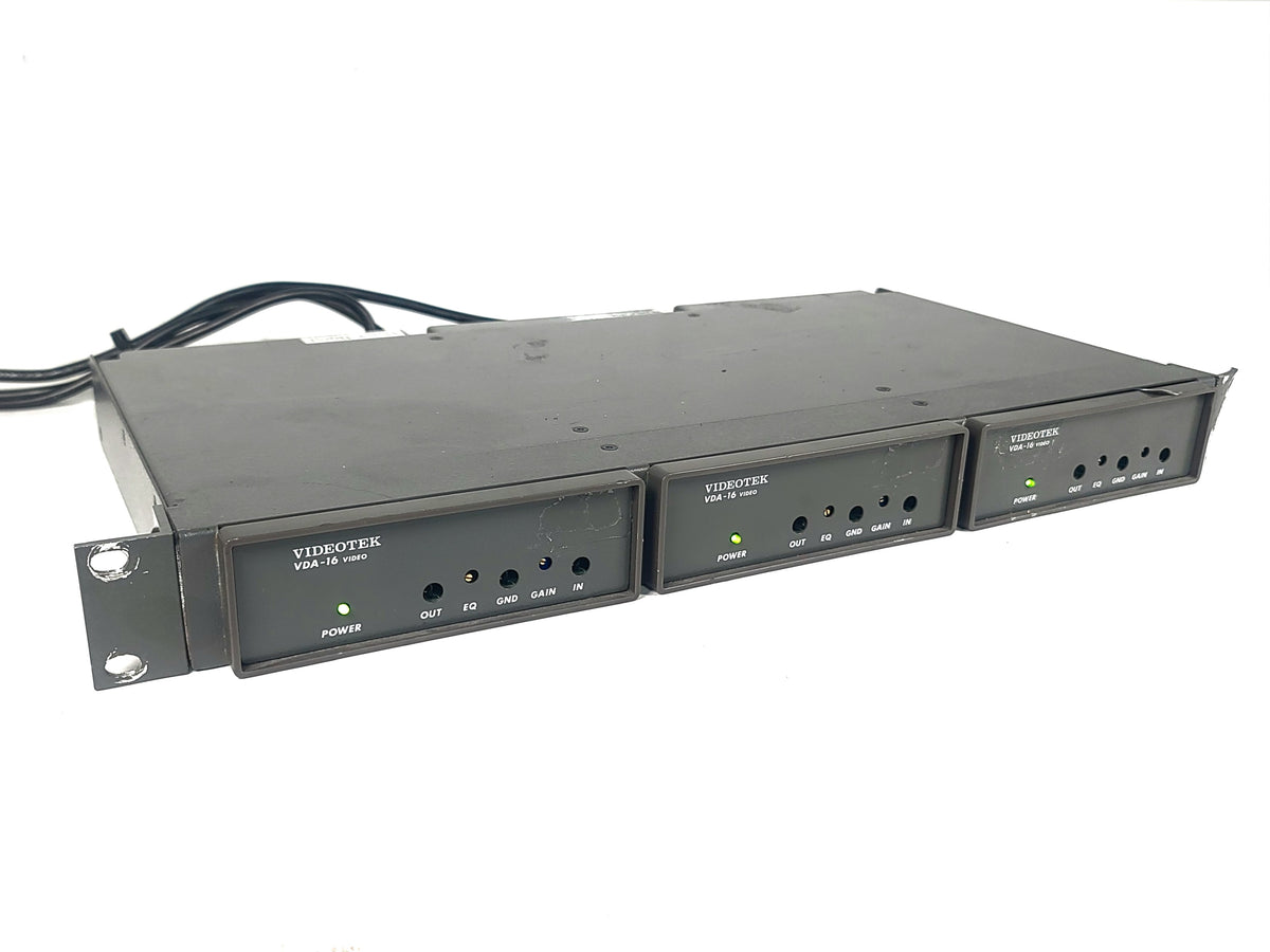 (3) Videotek VDA-16 Amplifiers