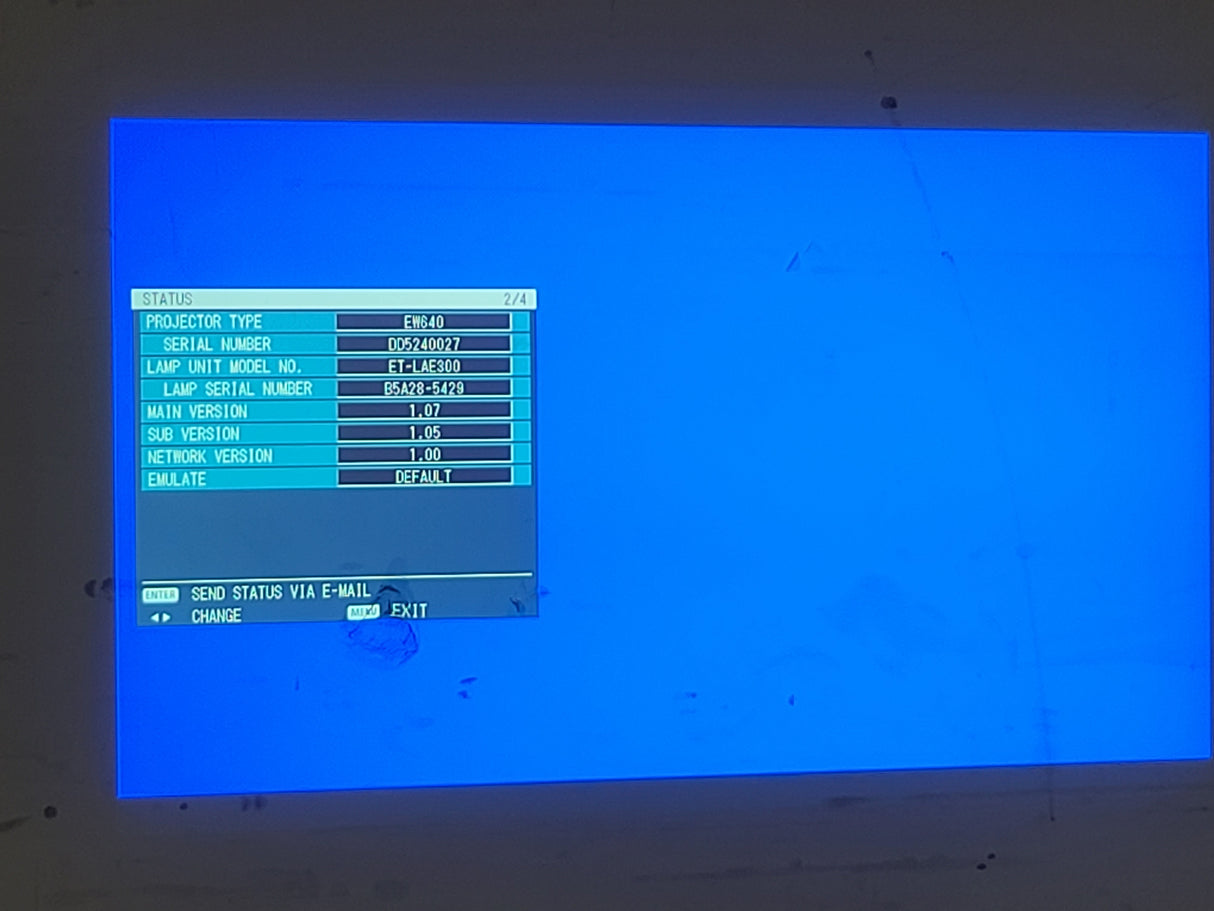(4) Panasonic PT-EW640 5,800 Lumens WXGA 0.76" 3LCD Large Venue Projector (No Lens)