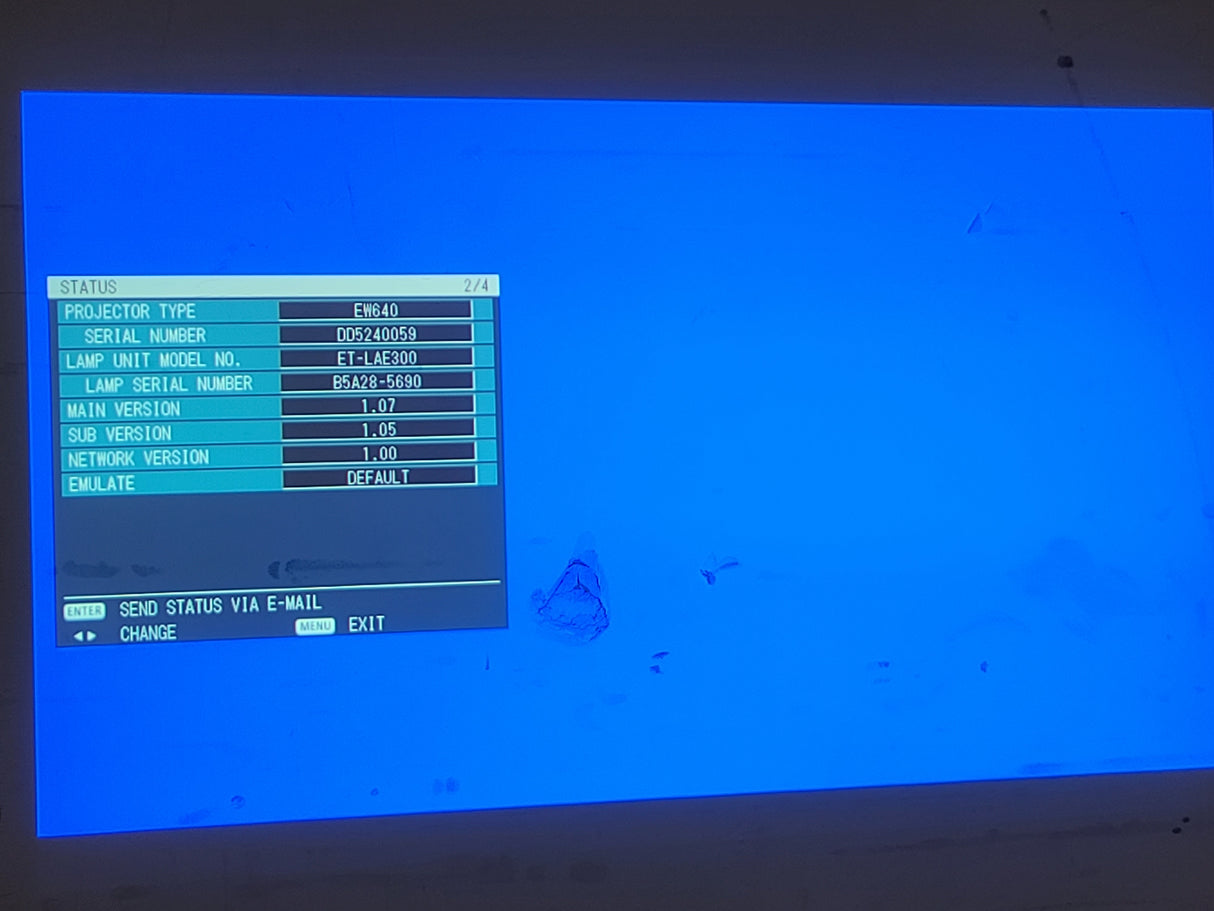 (4) Panasonic PT-EW640 5,800 Lumens WXGA 0.76" 3LCD Large Venue Projector (No Lens)