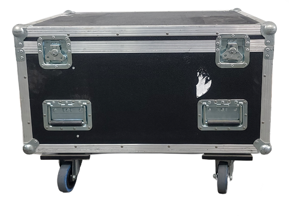 (5) Cameo CLPFLATPRO7 LED RGB Par Can Lights w/ Accessories in Wheeled Road Case