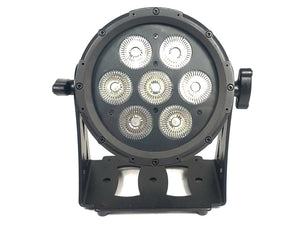(5) Cameo CLPFLATPRO7 LED RGB Par Can Lights w/ Accessories in Wheeled Road Case