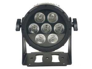(5) Cameo CLPFLATPRO7 LED RGB Par Can Lights w/ Accessories in Wheeled Road Case