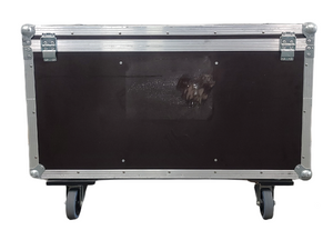 (5) Eurolite LED THA-100F COB 3200K Pro COB Spot Lights w/ (5) Mounting Brackets, (5) Safety Cables, (11) Jail Frames, & (5) Barn Door in Wheeled Road Case