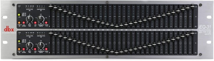 dbx iEQ-31 Dual 31-band Graphic Equalizer w/ Feedback Suppression ...