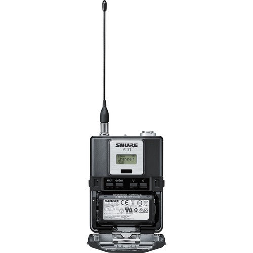 Shure AD1LEMO3-G57 Digital Wireless Bodypack Transmitter with LEMO3 (G57: 470 to 616 MHz)