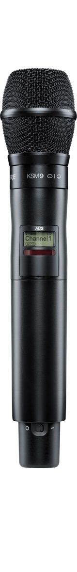 Shure AD2/KSM9 - Handheld Wireless Microphone Transmitter in Black Finish (G57 Band: 470-608 MHz)