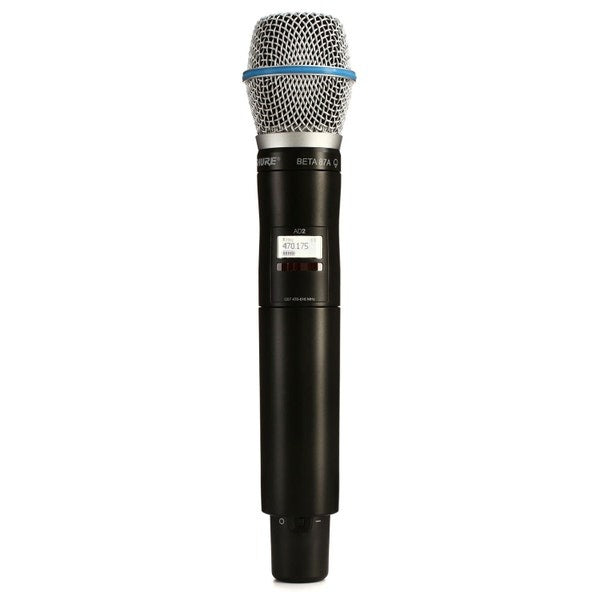 Shure AD2/B87A - Handheld Wireless Microphone Transmitter (K54 Band: 606-663 MHz)
