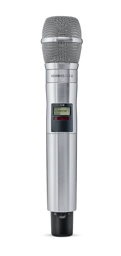 Shure AD2/KSM9HS - Handheld Wireless Microphone Transmitter in Nickel Finish (G57 Band: 470-608 MHz)