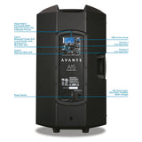 Avante Audio AVAA15 A15 15" 2 way Active Speaker