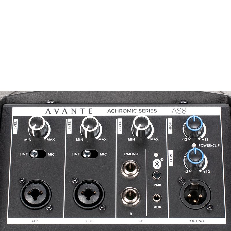 Avante Audio Achromic AS8100 AS8 800W Column PA System w/ Mixer and Bluetooth