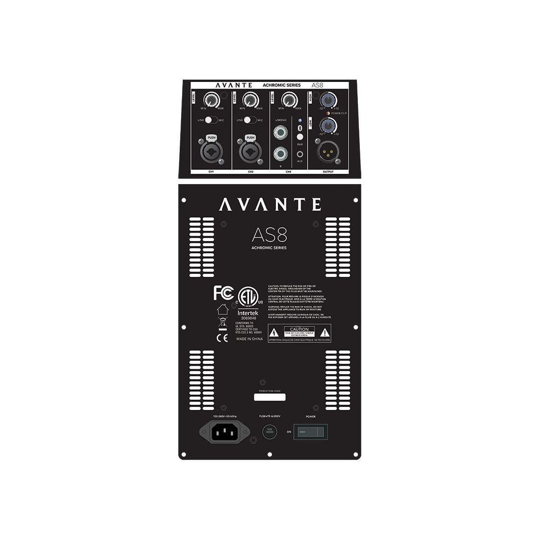 Avante Audio Achromic AS8100 AS8 800W Column PA System w/ Mixer and Bluetooth