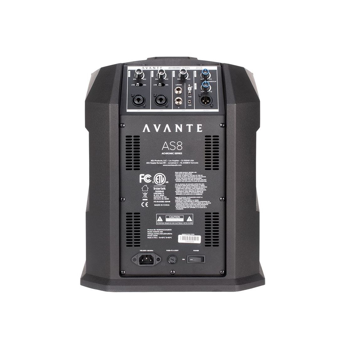 Avante Audio Achromic AS8100 AS8 800W Column PA System w/ Mixer and Bluetooth