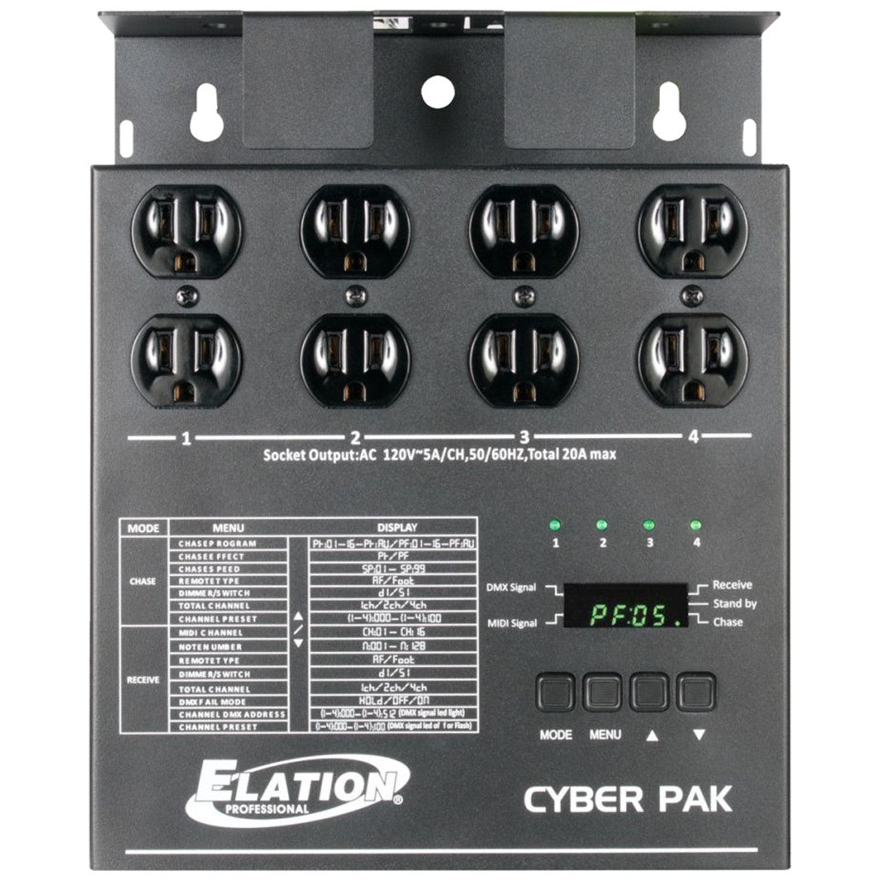 ADJ Cyber Pack 4 Channel DMX Midi Dimmer Pack