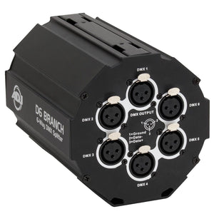 [DISCONTINUED] ADJ D6B774 D6 Branch Truss-Mounted 6-Way 3-Pin DMX Splitter and Amplifier