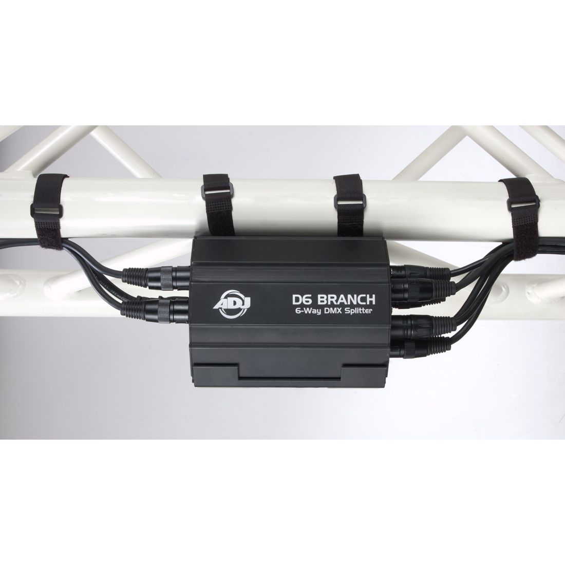 ADJ D6B774 D6 Branch Truss-Mounted 6-Way 3-Pin DMX Splitter and Amplifier (Discontinued)