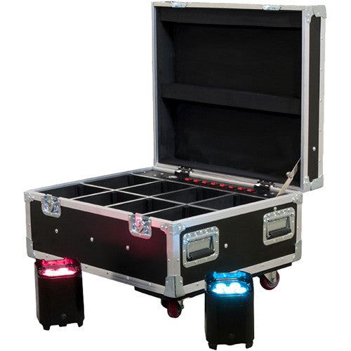 ADJ Element FC-BLK Wheeled Flight Case for 8 Element Pars Fixtures (Black)