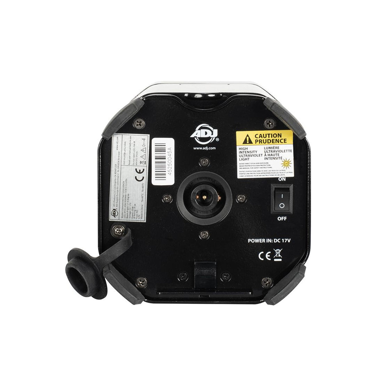 ADJ Element H IP Chr Black Uplight With Wired Digital Communication Network