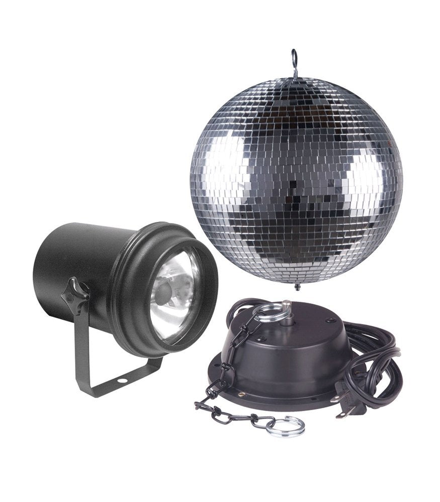 ADJ M-500L 12" Mirror Ball Package w/ Pinspot and Motor