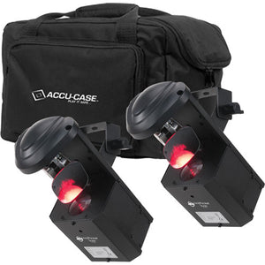 ADJ Pocket Scan PAK - (2x) Inno Pocket Scan Mirrored Scanners w/ F4 Par Bag