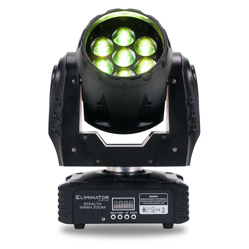 ADJ 7 X 12W Stealth Wash Zoom LED Moving Head Light
